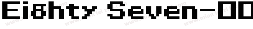Eighty Seven字体转换
